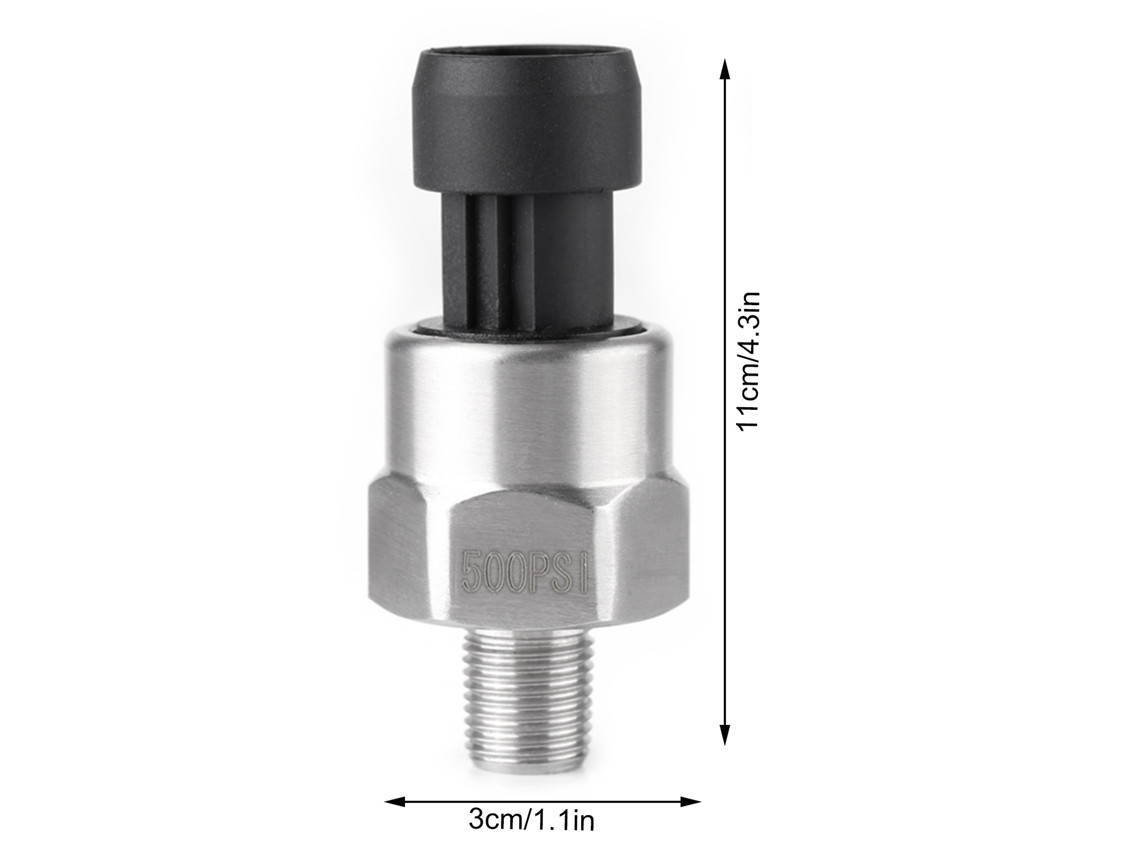 Transdutor Sensor Pressão Aço Inox 500psi