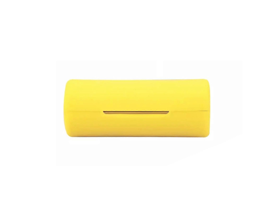 Estojo de silicone para fones, capa prática, cor batom, 2 unidades, amarelo TAISHENGDA