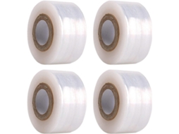 Cinta de Enxertia para Plântulas, 4 Rolos, 100m, Pe Transparente, Impermeável, Elástica e Autoadesiva