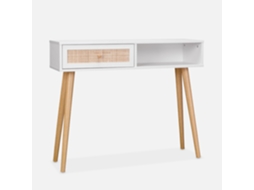 Aparador SWEEEK (100 x 29 x 81 - Painéis Laminados - Branco)