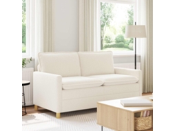 Vidaxl Sofá Creme 156 X 81 X 87,5 Cm Tecido