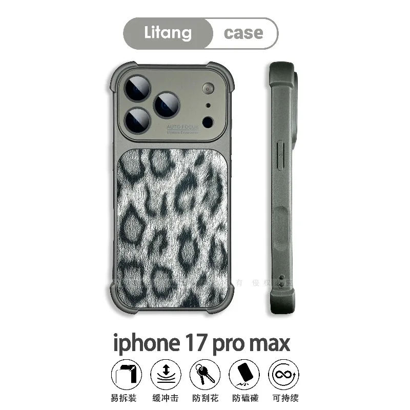 Capa Para Iphone 13 Pro (cinza) Com Padrão À Prova De Choque, Material Tpu.