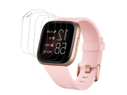 Kit 4 películas Hidrogel auto-reparo para Fitbit by Google Versa 2