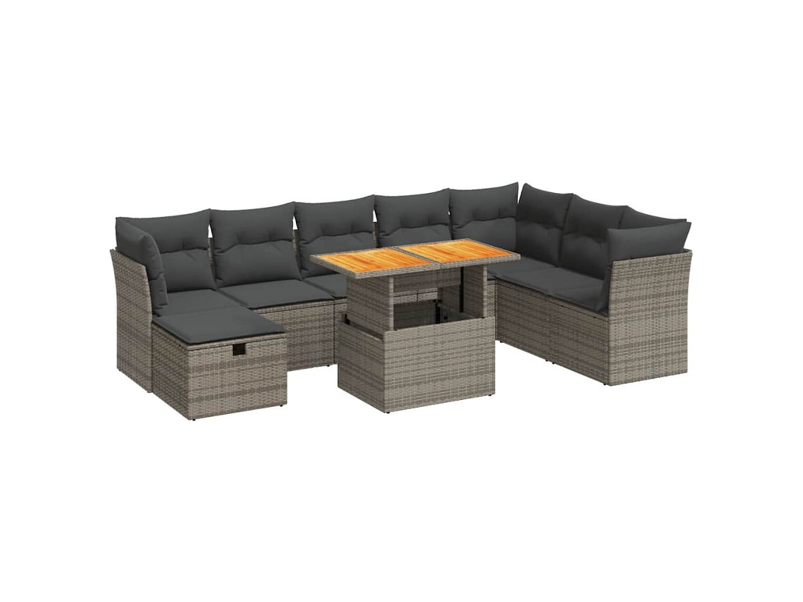 Garden Sofa Set, Garden Sofa Sets Vidaxl Cinzeto Rattan / Vime (n/a)
