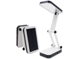 Luminária De Mesa Led Solar Com Clipe, Dobrável, Recarregável Via Usb E Alimentada Por Energia Solar, Ideal Para Leitura