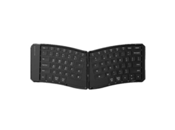 Teclado Dobrável Bluetooth Ergonômico em Formato de V com Três Vias, Luz de Carregamento para Celular e Tablet, e Teclado Bluetooth TAISHENGDA