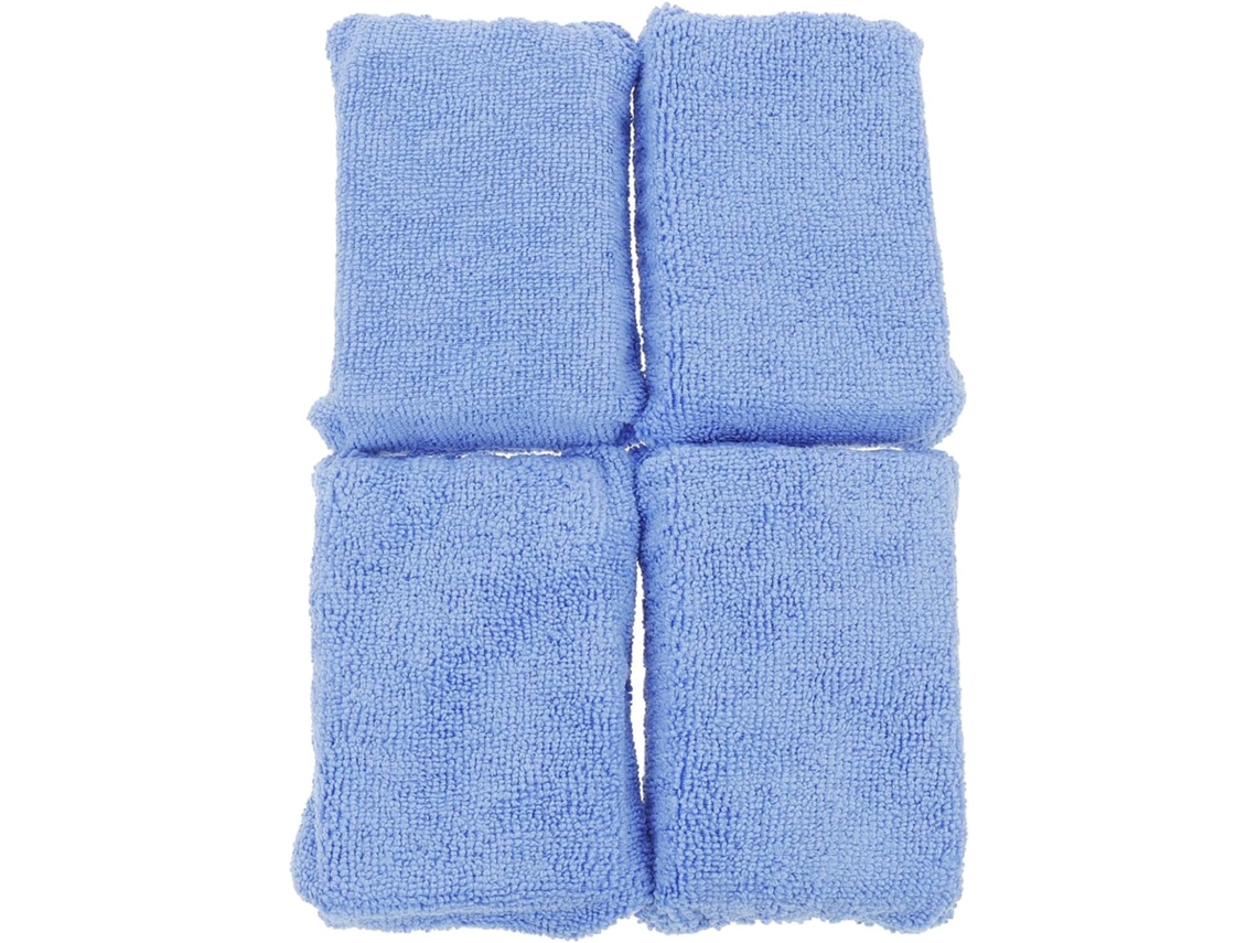 Esponja De Microfibra Para Carro, Conjunto De 4 Peças, Espuma Absorvente, Azul