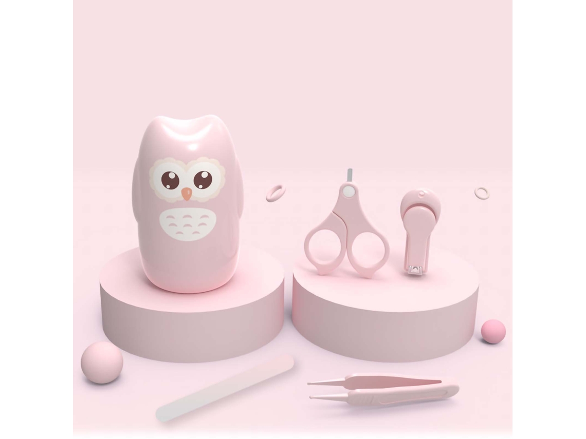 Kit de Unhas Bebê LAXISCREED Rosa Claro