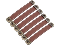 Puxadores Para Móveis, Conjunto De 6, Couro Vintage Para Móveis, Cabi