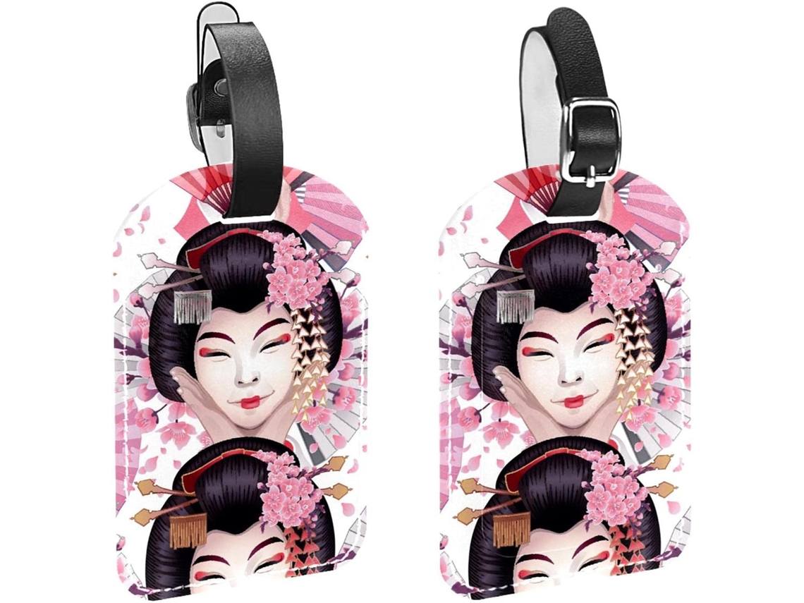 Conjunto De 2 Etiquetas Viagem E Bagagem Homens Mulheres, Feitas De Poliuretano Japonês