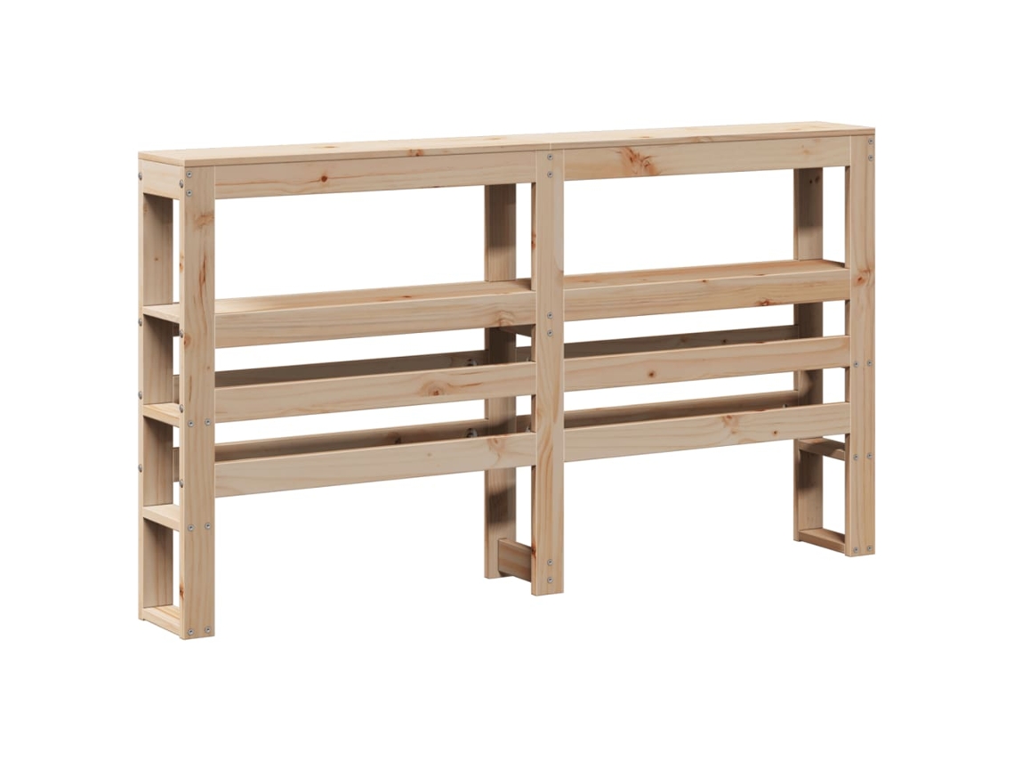 Cabeceira com Prateleiras Madeira de Pinho Maciça MAISON EXCLUSIVE 120 cm