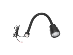Lâmpada de Trabalho LED Magnética 3w 24v com Mangueira Flexível Gooseneck para Máquinas S/MARCA