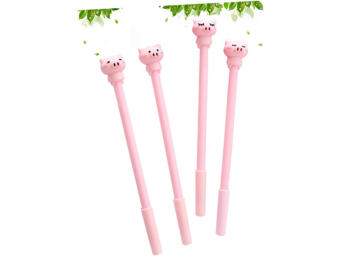 Lalafina Conjunto De 16 Canetas Gel Criativas Rosa Com Desenhos