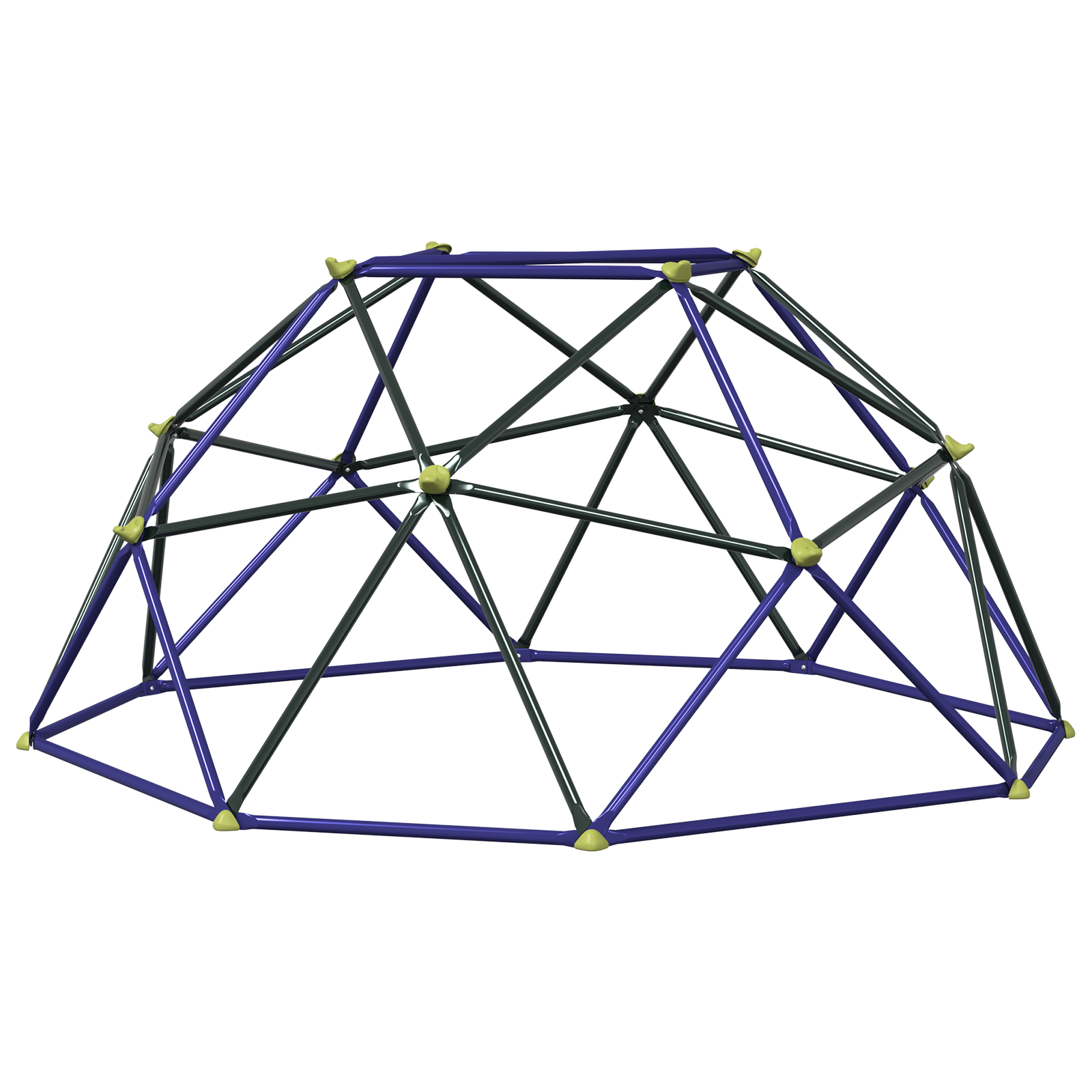 Conjunto 1 Domo De Escalada Vidaxl Azul Aço (8ft Sem Escorregador)
