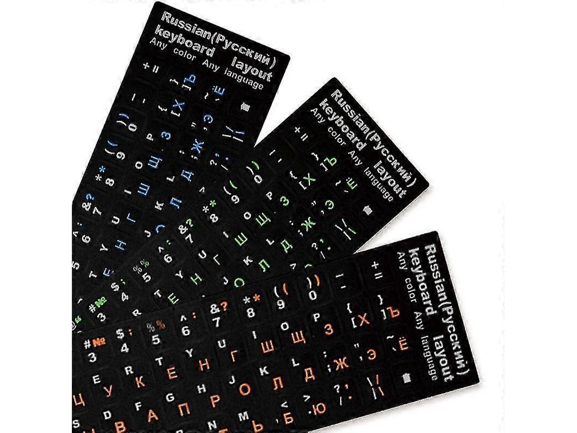 Adesivo De Pvc Para Teclado Russo Para Laptop Ou Desktop De 10 A 17 Polegadas Ly Ebike