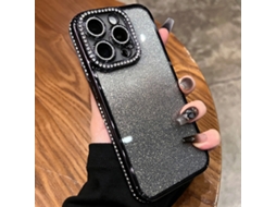 Capa De Tpu Para Iphone 13 Pro - Glitter Degradê De Diamante