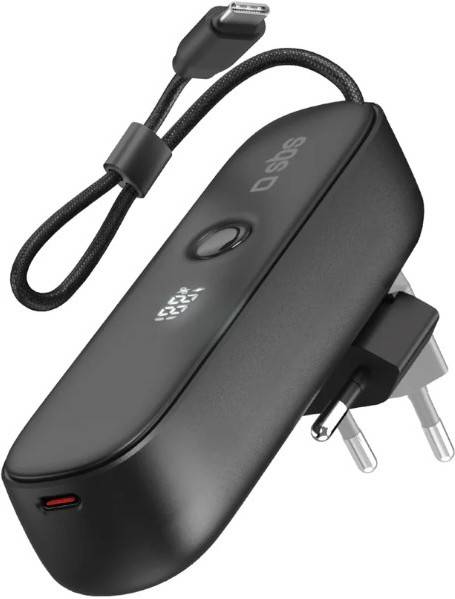 Powerbank Hibrido PD20W 5.000MA com Cabo Type-C