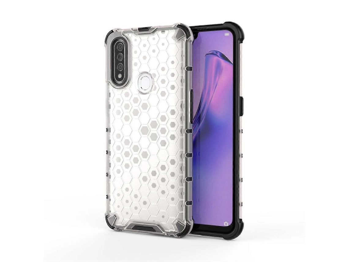 Para Oppo A8/a31 Pc Honeycomb À Prova De Choque Capa De Tpu