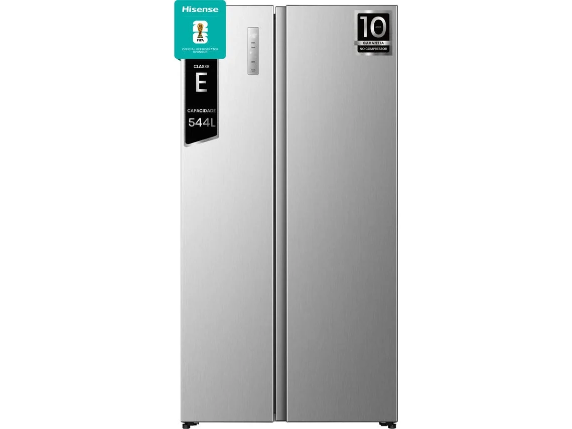 Frigorífico Americano HISENSE RS3P558NEIE SBS (No Frost - 178.6 cm - 544 L - Cinzento)