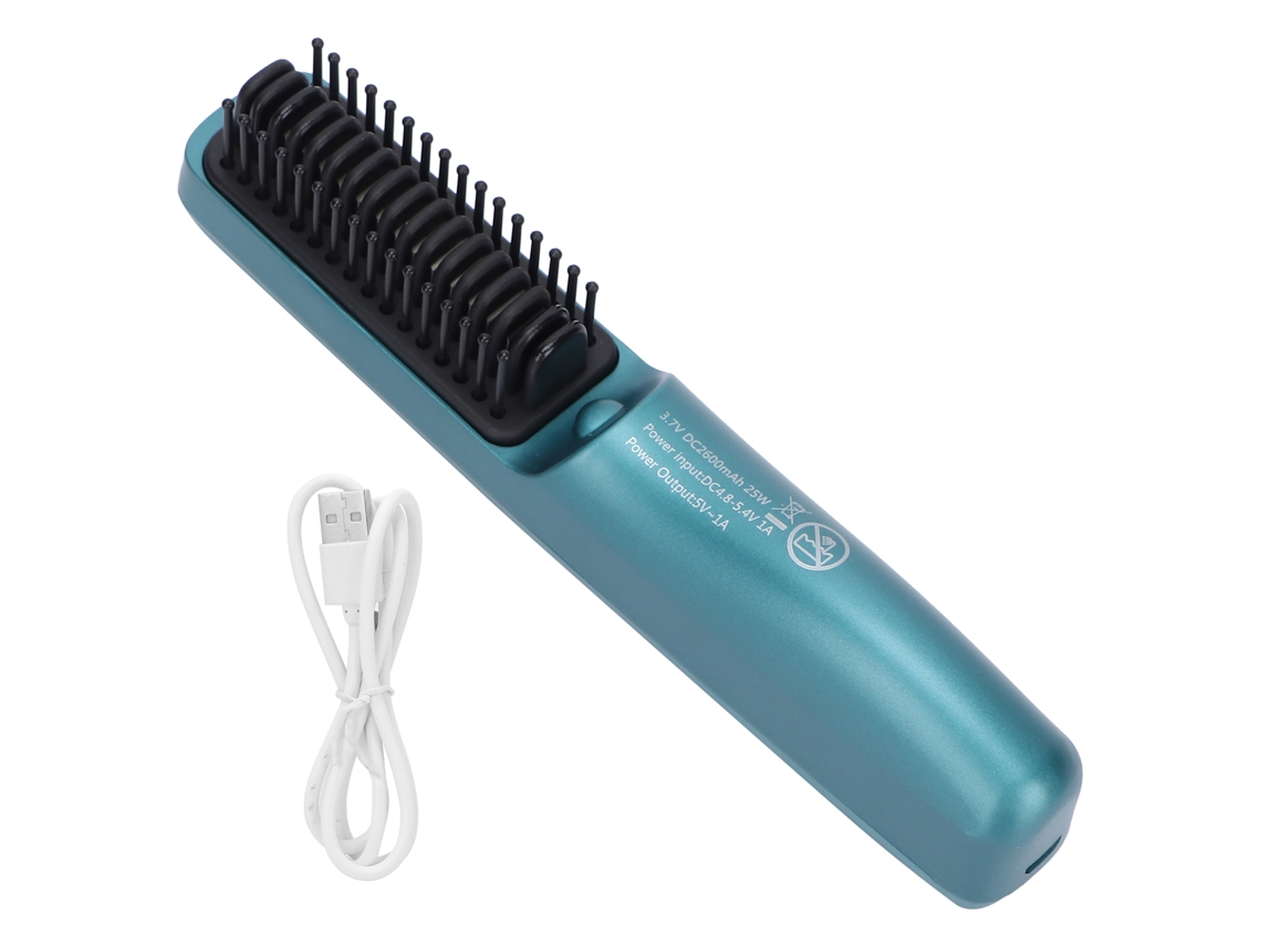 Pente De Alisamento De Cabelo Sem Fio Usb Portátil Com Ceramica Ptc E Bateria De Lítio 2600mah