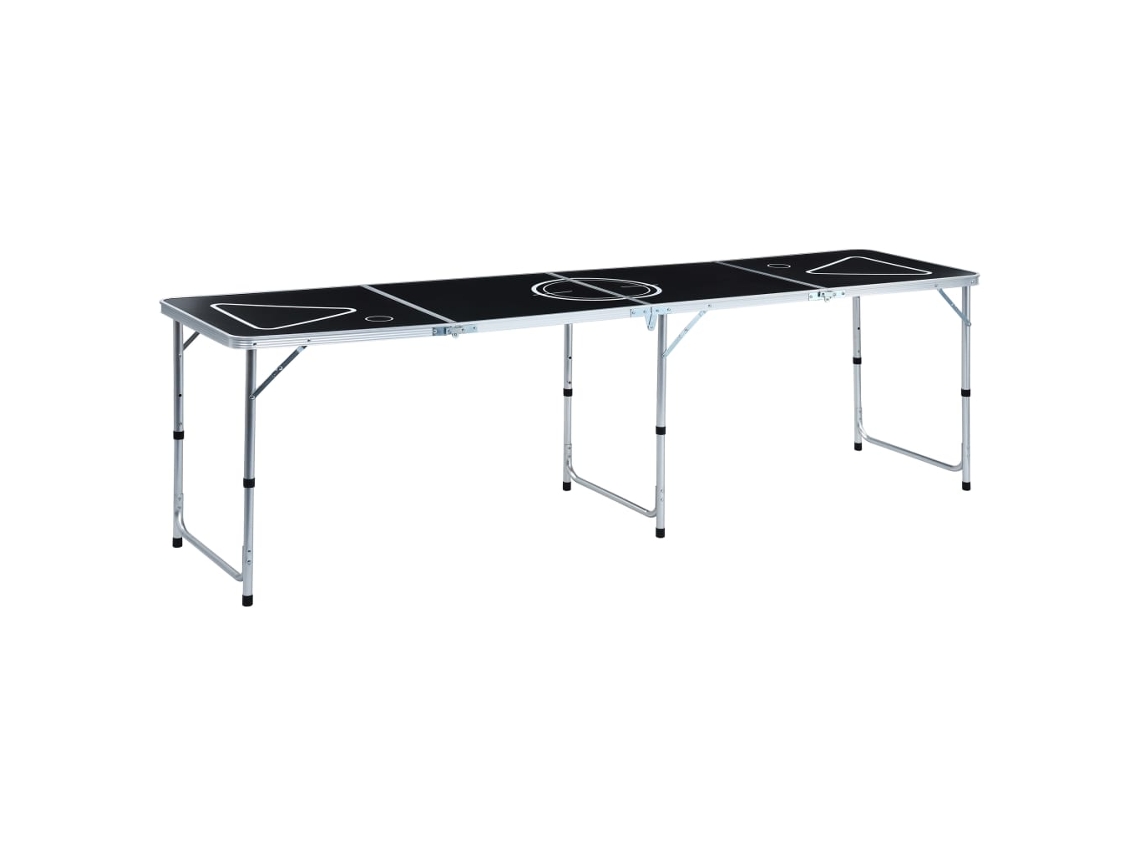 Beer Pong Table, Beer Pong Tables Vidaxl Preto Alumínio