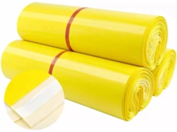 Saco De Correio Lote 10 Sacos Amarelo Vif, Envelopes Em Polietileno Épais 12 Fios, Suprimentos Para Pequenas