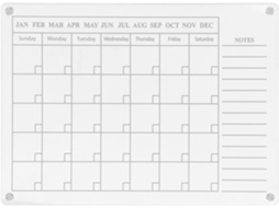 Calendário Magnético Tableau Effaçable À Sec Para Refrigeração Em Acrílico Fácil De Limpar, Escritório E