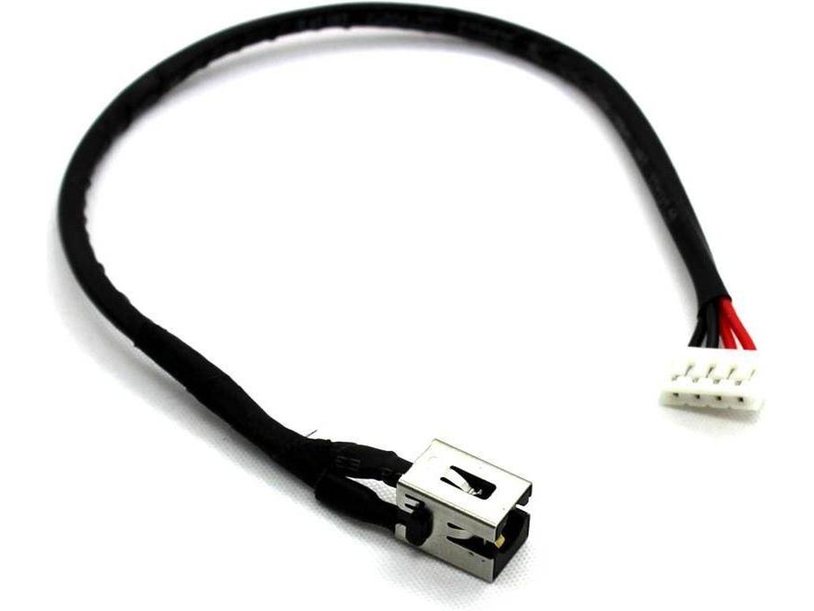 Conector Jack DC com Cabo para Portátil Toshiba C800 C850D C870 C870D C875 C875D L850 L850D K870D L8