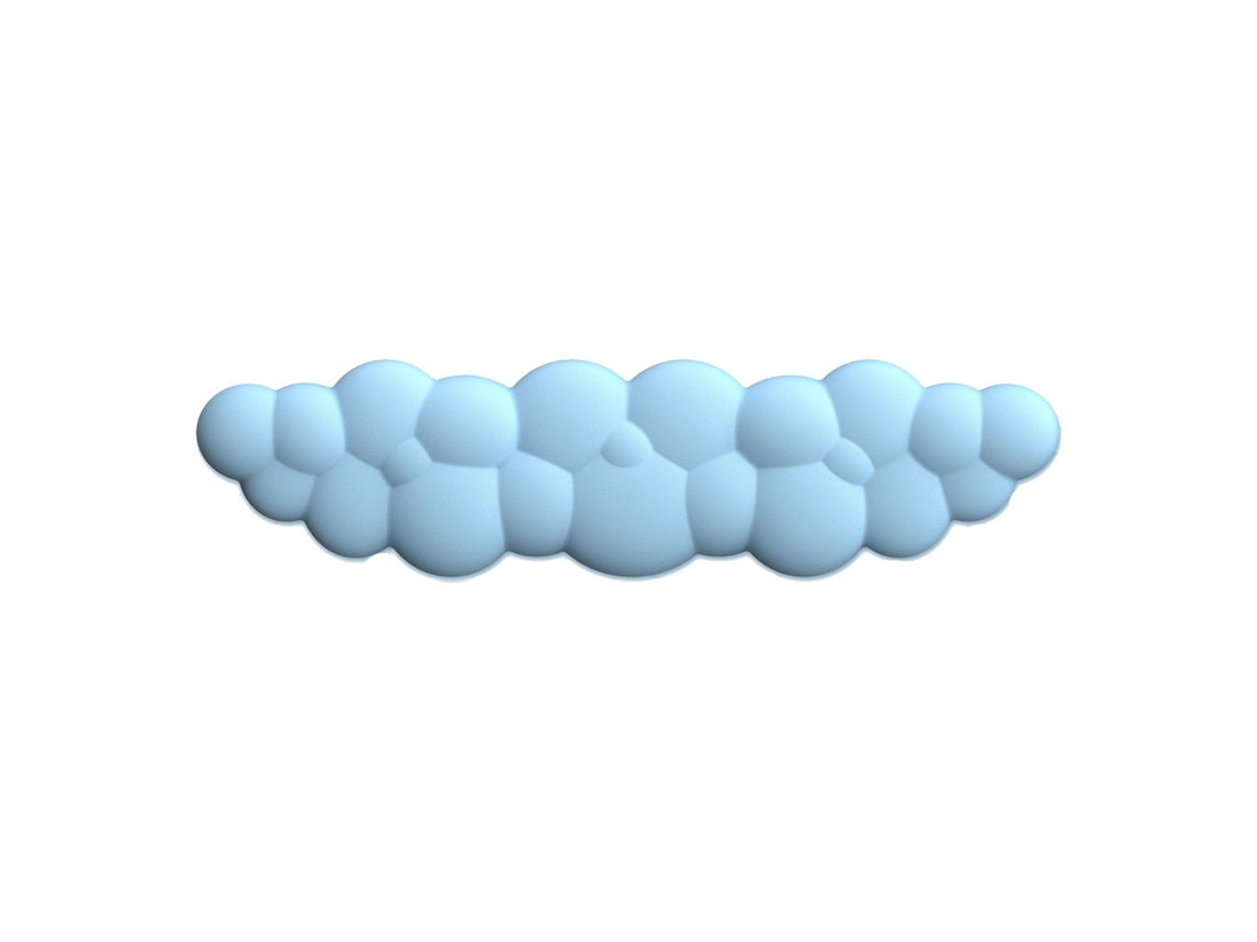 Apoio De Pulso Para Mouse E Teclado Em Nuvem Azul