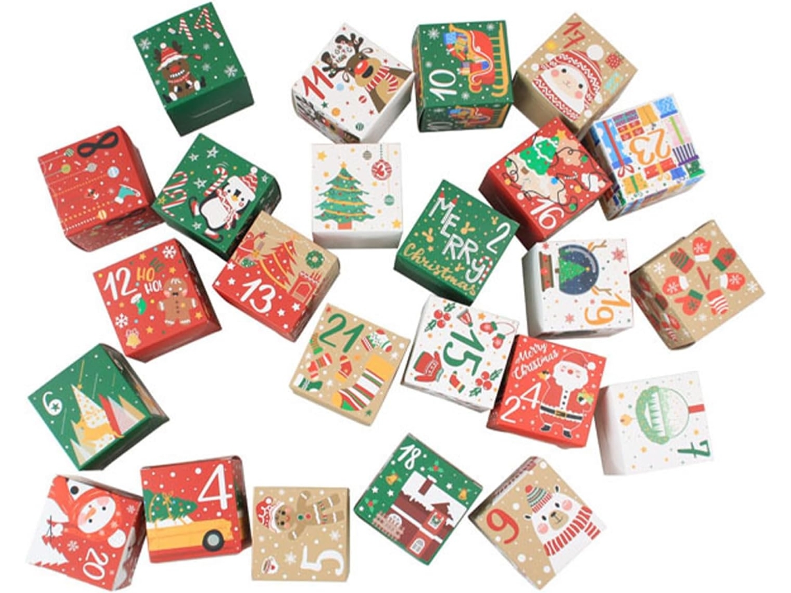 Caixas Vazias Para Calendário De Contagem Regressiva De Natal |