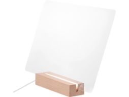 Quadro Branco Grande Stobaza em Acrílico com Base de Luz Led Ajustável 3 Cores, Caneta Apagável Incluída, Idea