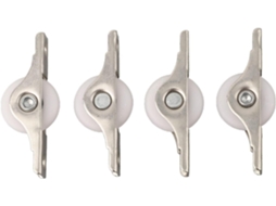 Polias De Nylon Para Portas Correr 4 Unidades 25 Mm Diâmetro Com Supor