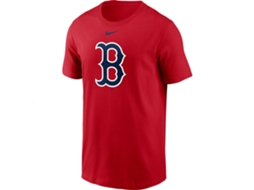 Camiseta de Manga Curta Mlb Boston Red Sox Large Logo Vermelho Lnike