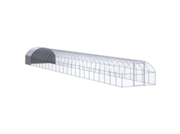 Vidaxl Galinheiro De Exterior 3x24x2 M Aço Galvanizado