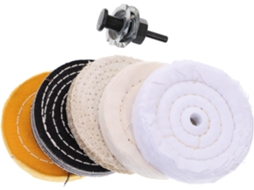 Kit de Rodas de Polimento com Encaixe para Furadeira, Boina Grossa para Funilaria e Acessórios de Polimento. SFUSHOS