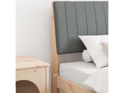 Vidaxl Cabeceira Estofada Cinza Escuro 100 Cm