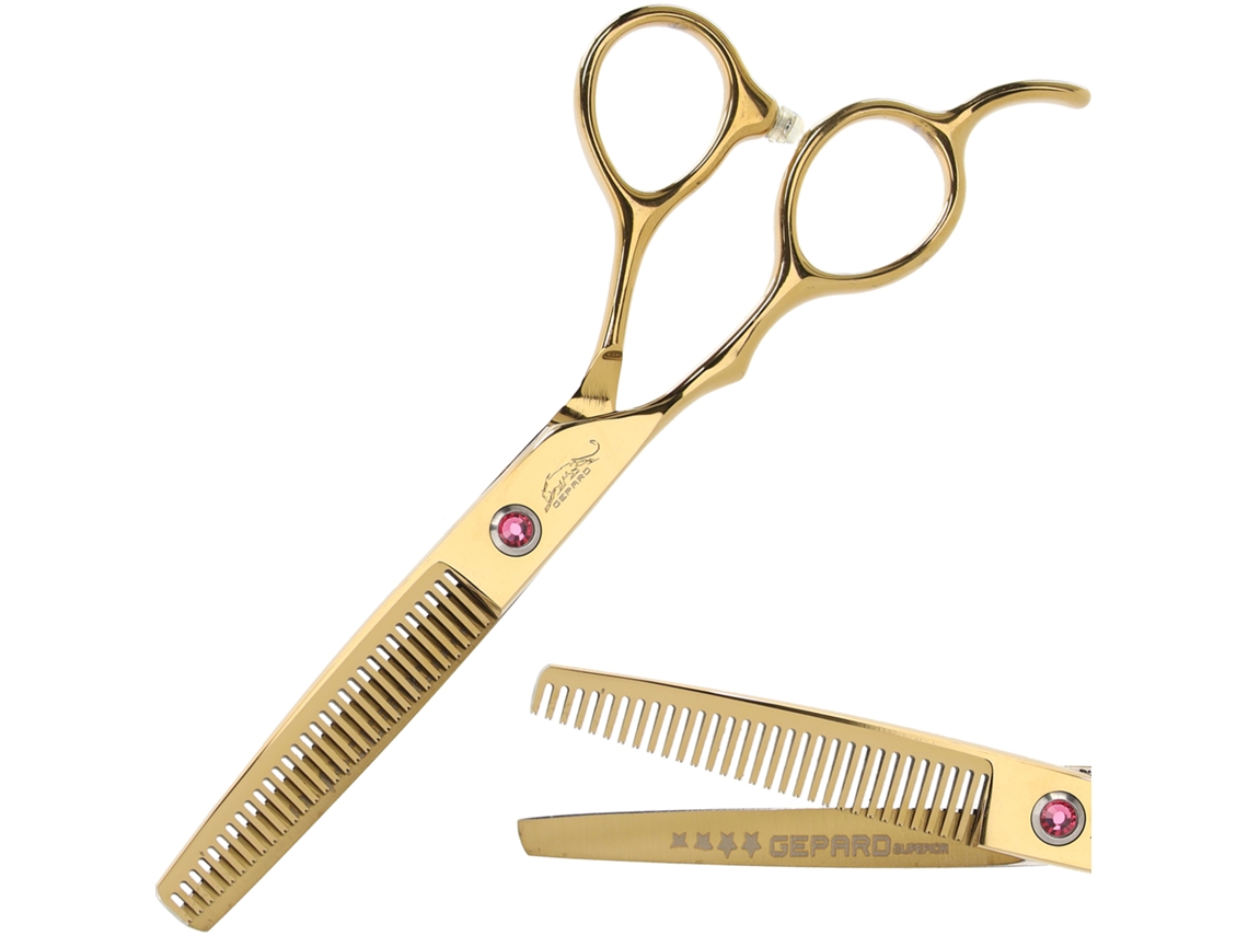 Pinça De Barbeiro 6.0 Para Canhotos Dourada N74 Pd Brilvibera