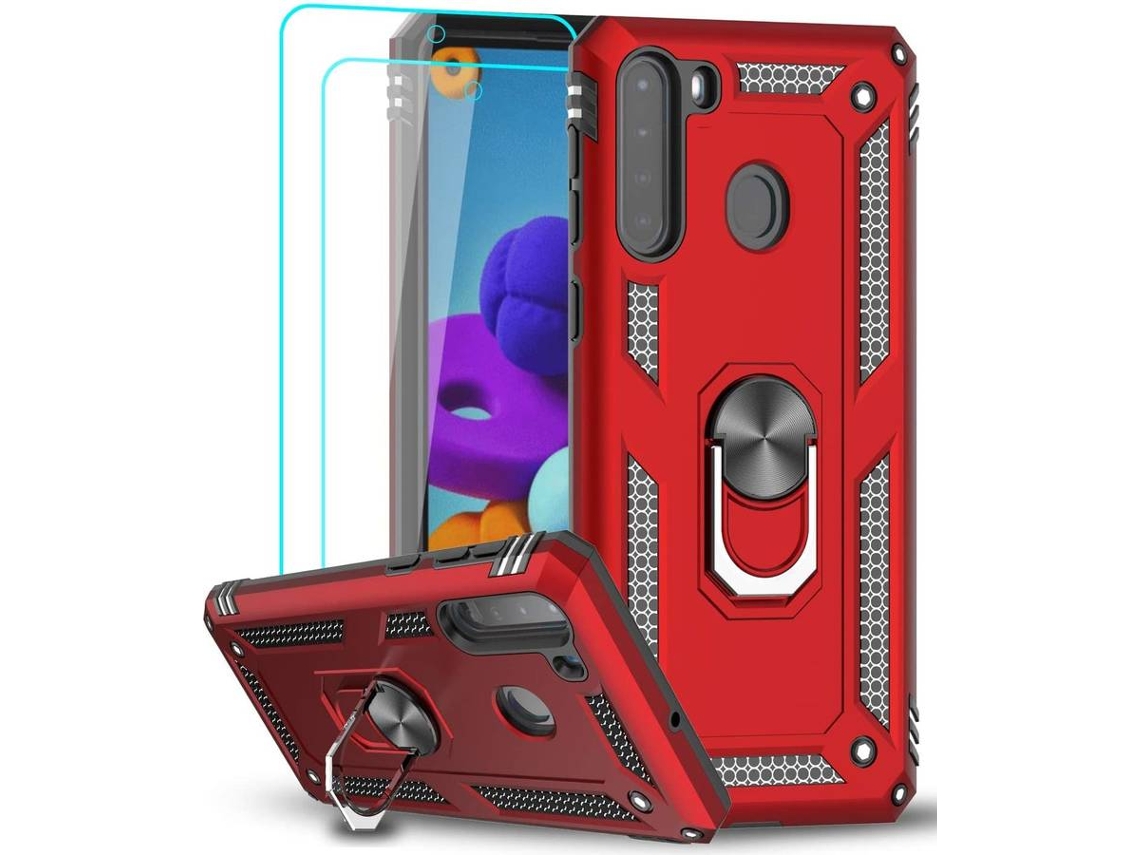 Capa Samsung Galaxy A21 HONGWE. Vermelho