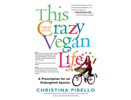 Livro This Crazy Vegan Life de Christina Pirello (Inglês)