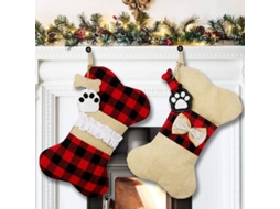 Coleira de Natal para cães, 2 peças, decorativa, pendurável, para cachorros S/MARCA