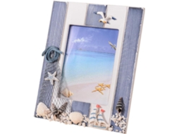 Porta Retratos Simples Madeira Estilo Mediterrâneo Criativo Material Sintético Acessórios Variados Decorativo GOKOCO
