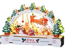 Faça Você Mesmo: Casinhas De Natal De Madeira Iluminadas Para Decoração De Mesa |