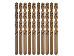 10pcs Broca De Fresa Hss Com Cabo Reto 9.5mm Para Perfuração Em Aço Inoxidável, Cobre, Ferro E Alumínio
