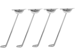 Popetpop Conjunto De 4-bases Mesa Dobráveis Metal Para Computador, Pés Altos Para Móveis De Cozinha Doméstica