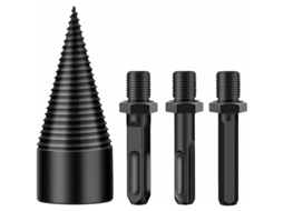 Broca para madeira, cone divisor de toras, broca para madeira, divisor de madeira, broca para rachar madeira com 3 cabos, 42 mm YWP