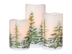 Velas LED com Timer para Natal Nova Line