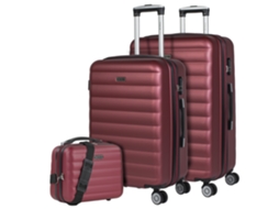 Conjunto de Malas ITACA Simoa Garnet Abs Hard Suitcase Set 49X75X30 Cm 105L