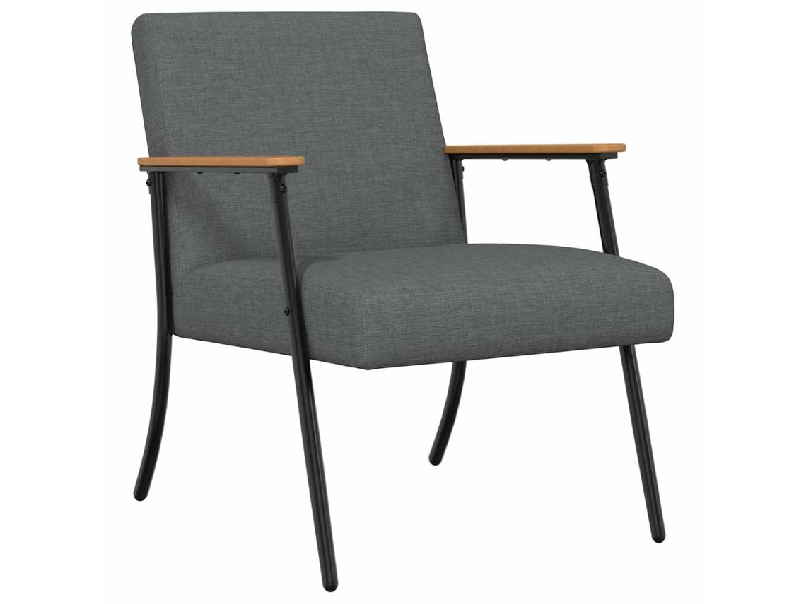 Conjunto 1 Poltrona Moderna Vidaxl Cinzento Tecido (59 X 75 X 78 Cm)
