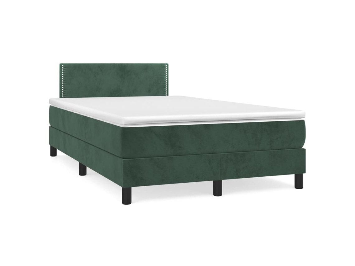 Box Spring Bed, Box Spring Beds Vidaxl Verde Veludo (120 X 200 Cm)