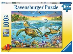 Puzzle RAVENSBURGER Swim With Sea Turtles Xxl 100 Peças Fauna e Flora